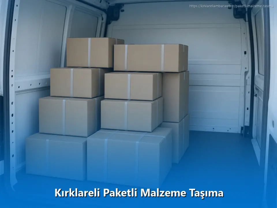 Kırklareli Paketli Malzeme Taşıma
